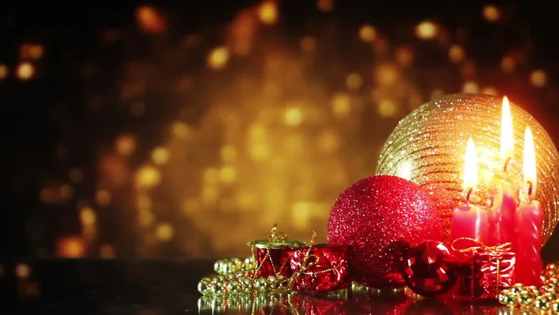 香蕉漫画圣诞节庆祝氛围视频素材